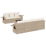 Maison Chic Seti vrtnega pohištva - Vrtna garnitura - Vrtni pohištvo set 8-delna z blazinami bež poli ratan, (21803661) | Shoptok.si