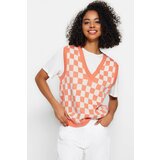 Trendyol Sweater Vest - Orange - Regular fit Cene
