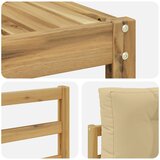  Set vanjskih sofa 6 kom. Bijela i bež Poliester | shoptok.hr