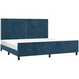  Okvir za krevet bez madraca tamnoplavi 200x200 cm baršunasti | shoptok.hr