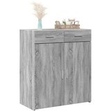  Komoda siva boja hrasta 80x42 5x93 cm od konstruiranog drva | shoptok.hr