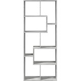 Sobna pregrada / regal za knjige sivi 67 x 25 x 161,5 cm drveni | shoptok.hr