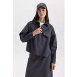 Defacto relax Fit Shirt Collar Gabardine Long Sleeve Tunic Cene