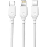 XO Kabel NB103 3v1 1m 2,1A bel, (20441896) | Shoptok.si