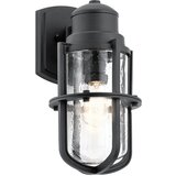 Elstead Lighting Elstead Suri Zunanja stenska svetilka z 1 lučjo, teksturirana črna, IP44, E27, (22100046) | Shoptok.si