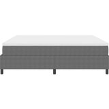  Krevet s podnicom s madracem svijetlosivi 200x200 cm Kordna tkanina | shoptok.hr