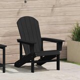 vidaXL Adirondack stolica Crna 82 x 74 x 92 cm HDPE Cijene