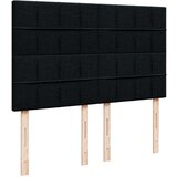 vidaXL Box spring postelja z vzmetnico črna 160x200 cm blago, (21309061) | Shoptok.si
