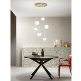  Ondaluce - LED luster na sajli SANTOS LED/48W/230V Ø 45 cm zlatna/bela | Eponuda.com