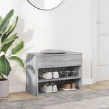  Klupa za cipele boja sivog hrasta 60x30x45 cm konstruirano drvo | shoptok.hr
