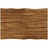  140 x 70 x 75 cm Čvrsto drvo akacije Prirodna i kava Pravokutni | shoptok.hr