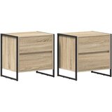  Noćni ormarić 2 pcs Sonoma 50 x 39.5 x 50 cm Konstruirano drvo | Eponuda.ba