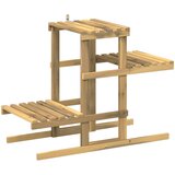  Stalak za biljke Bijela 82 x 36 x 60 cm Čvrsto drvo akacije | shoptok.hr