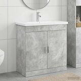  Set namještaja za kupaonicu Betonska siva 81 x 40 x 84,5 cm | shoptok.hr
