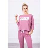 Kesi Set with Queen print dark pink Cene