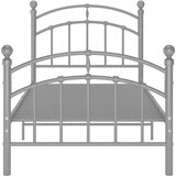 Posteljni okvir siv kovinski 90x200 cm, (20647583) | Shoptok.si