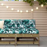 Maison Chic Vrtni sredinski kavč - Zunanji kavč impregnirana borovina, (22041055) | Shoptok.si