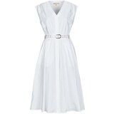 Michael Kors COTTON POPLIN MIDI DRS Bijela | shoptok.hr