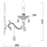  Brilagi - Zidna lampa CLASSIC 1xE14/60W/230V mesing | Eponuda.com