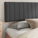  Krevetni okvir s tapiciranim uzglavljem Tamno siva 200 x 200 cm | shoptok.hr