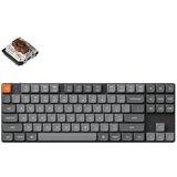 KEYCHRON K1 Max Brezžična Mehanska Tipkovnica Low-Profile, Bluetooth / 2.4 GHz, Bela osvetlitev, Gateron Brown, US Layout, K1M-A3, (21733816) Cene