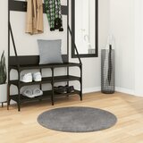  Tepih HUARTE kratkih vlakana mekani i perivi antracit Ø 80 cm | shoptok.hr