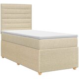  Boxspring krevet s madracem Krem 90 x 200 cm Tkanina | shoptok.hr