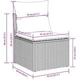  10-dijelni set vrtnih sofa poliratan s jastucima svijetlosivi | shoptok.hr