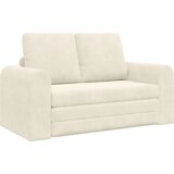 vidaXL Floor Sofa Bed 2-u-1 Krem 148x71x83 cm Velvet | shoptok.hr