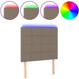 The Living Store led posteljno vzglavje taupe 100x5x118/128 cm blago - led vzglavje, (21418474) | Shoptok.si