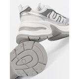 Shelvt White women's sneakers with silver inserts | shoptok.hr