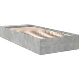  Okvir kreveta boja betona 100x200 cm od konstruiranog drva | shoptok.hr