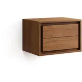 nizka/stenska omarica za pod umivalnik iz masivnega tika v naravni barvi 60x40 cm kenta