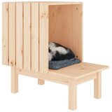  Kućica za mačke 60 x 36 x 60 cm od masivne borovine | shoptok.hr