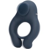 Loveline vibracijski obroček za penis s stimulacijo klitorisa (siv) | Shoptok.si