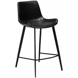 DAN-FORM Denmark Crna barska stolica od imitacije kože DAN - FORM Denmark Hype, visina 91 cm