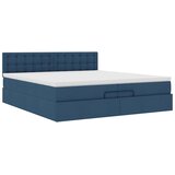  Otomanski okvir kreveta s madracima plavi 200x200cm tkanine | shoptok.hr