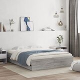 vidaXL Posteljni okvir s predali siva sonoma 150x200 cm inženirski les Cene
