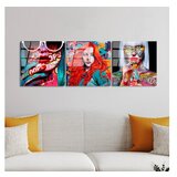 WALLXPERT dekorativna slika od kaljenog stakla faces (uv 858) 50 x 50cm Cene