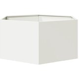 Vrtna sadilica bijela šesterokutna 104 x 90 x 45 cm čelična | Eponuda.com