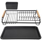 Orion Crni metalni ocjeđivač za posuđe 43x28,5 cm Radka – | shoptok.hr