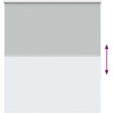 Rolo zavjesa Blackout svijetlo siva 140x130 cm Širina tkanine | shoptok.hr
