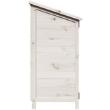  Vrtna Šupa s krovom Bijela 59 x 56 x 113,5 cm Čvrsto drvo jele | shoptok.hr
