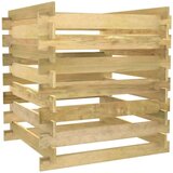 vidaXL Rešetkasti vrtni komposter 90x90x90 cm od impregnirane borovine | shoptok.hr