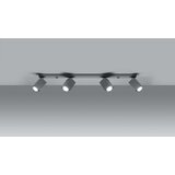  Stropna svetilka MERIDA 4L siva, (21348013) | Shoptok.si