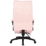 CARRYHOME DIREKTORSKI STOL kovina, umetna masa, tekstil roza | Shoptok.si