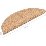  Prostirke za stepenice 15 kom 56x17x3 cm zlatne poluokrugle | shoptok.hr