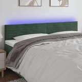  Posteljno vzglavje temno zeleno 200x5x78/88 cm žamet Cene