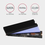 Axagon Pasivni hladilnik CLR-M2L6 za SSD M2, 80 mm | Shoptok.si