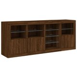 vidaXL Komoda s LED svjetlima smeđa boja hrasta 164 x 37x 67 cm | shoptok.hr